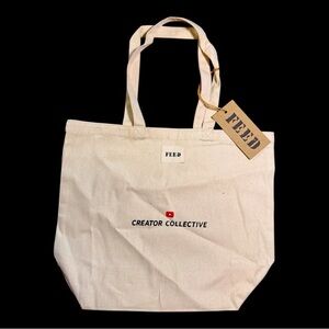 FEED Project x You Tube Creator Collective Canvas Tote Bag